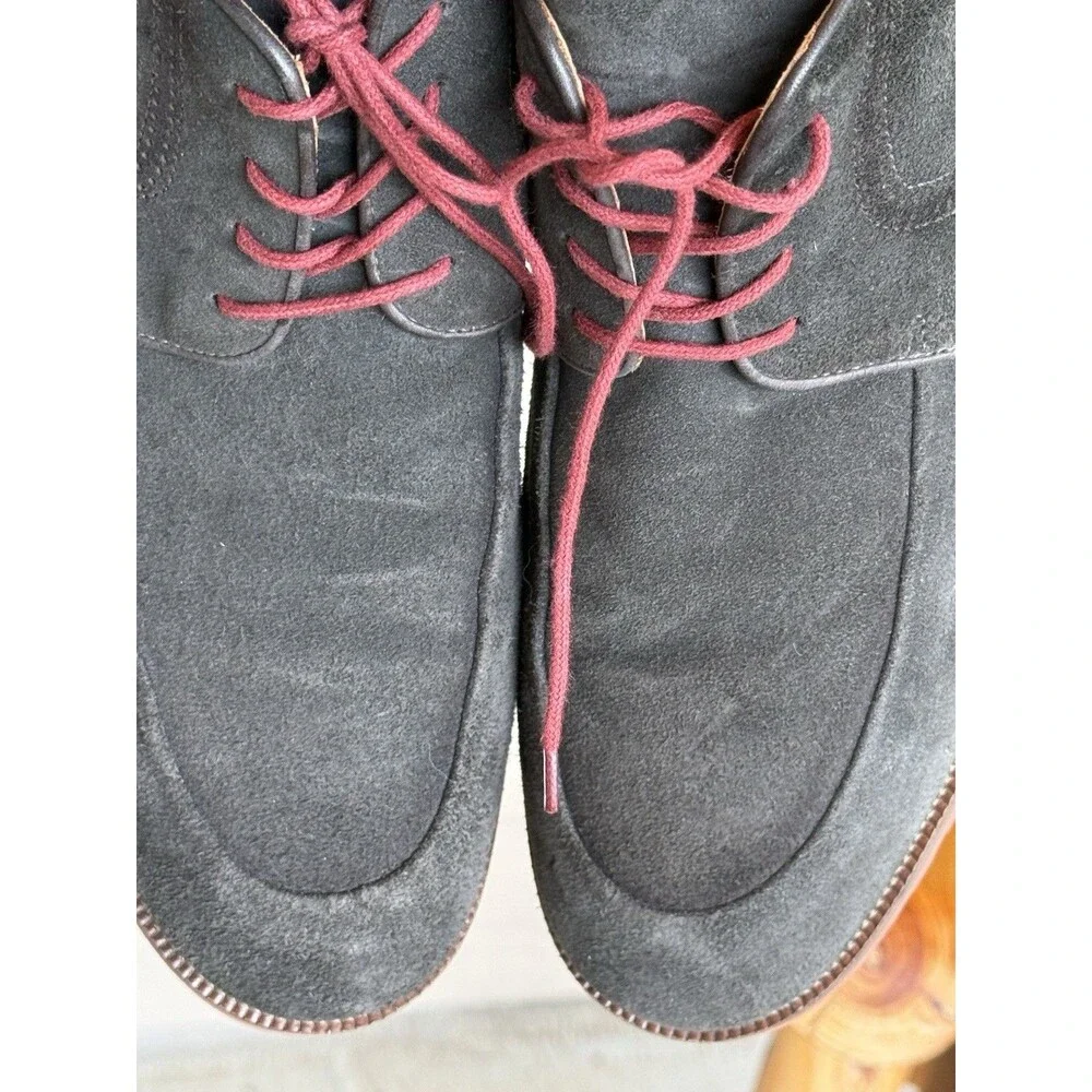 Studio Belvedere London II Men's Size 12 D Suede Oxfords Derby Shoes Made Brazil